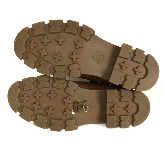 Micheal Kors Astro Ridley Chelsea Stud Leather Ankle Gore Lug Boot  Brown Sz 6.5 - Picture 8 of 8